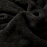 Dzianina w kolorze czarnym na szlafroki, koce typu Luna dwustronna