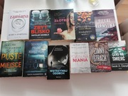 KSIĄŻKI O TEMATYCE THRILLERY PSYCHOLOGICZNE KRYMINAŁY 16 SZT.