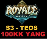 Royale Online S3 TEOS - 100KK YANG 100.000.000 YANG YANGÓW YANGI LEGIT 100%