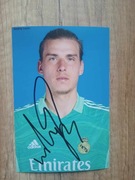 Andriy Lunin autograf. UKRAINA REAL MADRYT