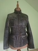 VERO MODA, popielata kurtka że skory, M/L, nowa