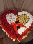 Bukiet Serce na podstawie