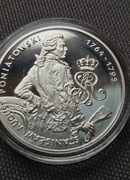 Stanisław August Poniatowski półpostać 10 zł 2005 r srebrna moneta mennicza