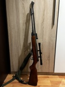 Wiatrówka śrutowa Protarget Germany 4,5 mm + luneta 4x32 + pas