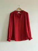 Czerwona bluzka elegancka na święta satynowa Lindex Holly & Whyte L 40 42