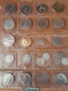 Zestaw monet i medali , w tym srebro