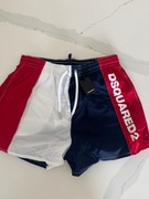 DSQUARED2 Boxer Midi męskie bokserki spodenki basenowe wiązane na gumce S/M