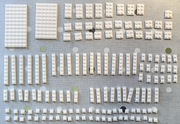 Lego płyki białe nowe mix 12x6 10x6 4x2 3x2 2x2 2x1 1x1 8x1 6x1 4x1 3x1