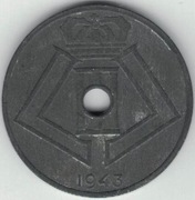 Belgia 25 centymów centimes 1943 E-Q - 26 mm - nr 1