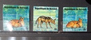 Znaczki Burundi fauna Afryki zebra Duiker 1975  (18)