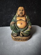 Figurka Budda Siedzący – Masywna, Ciężka Dekoracja Feng Shui 15 cm