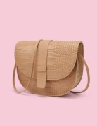 Torebka Crossbody w kolorze khaki 100 % PU skóra