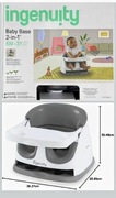 Ingenuity Krzesełko 2w1 Baby Base Slate