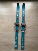 Stare drewniane narty dziecięce RYSIE HSK polsport retro unikat 100cm spręż