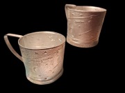 podstakannik koszyczek KOSMOS 2szt vintage radzieckie na szklanki uchwyt