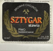 Etykieta piwa Sztygar