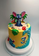Zestaw dekoracji Stitch 20el Figurki z masy cukrowej na tort Topery cukrowe