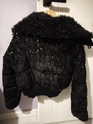 Ciepła kurtka zimowa z cekinami M/L