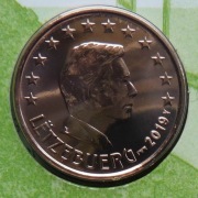 LUKSEMBURG  2019 5 CENTÓW  "MOST" UNC !!!!!!!!!!