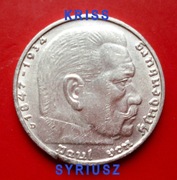 2 Marki Niemcy Hindenburg- 1938 - D - Srebro 