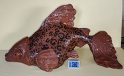 Ryba ceramiczna, rzeźba 65x31x30 Praca dyplomowa. Unikalna i jedyna.