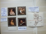 5szt. znaczki seria Fi 2350 Blok 100 Polska 1977r. MALARSTWO RUBENS klej