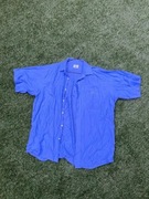 Vintage Klasyczna Koszula Lacoste Men’s Regular Fit Mini Piqué Niebieska