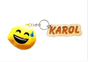 Brelok emotka, imię , prezent na DZIEŃ CHŁOPAKA