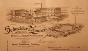 LESZNO LISSA Młyn parowy Schneider & Zimmer żytni pszenny - litografia 1906