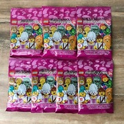 Lego minifigurki seria 25 71037 7 sztuk gazeciarz, t-rex i inne