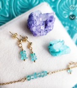 Kolczyki kamień naturalny Apatyt 