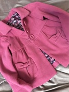 Płaszczyk 90 różowy malinowy elegancki