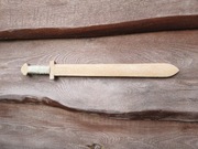 Drewniany miecz dla dzieci – zabawka rycerz / wiking, ręcznie wykończona