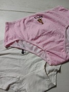 Majtki dziewczęce 2 pary zestaw białe różowe r.12/13 l. Primark 