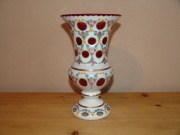 STARY SZKLANY WAZON BOHEMIA CZECHY