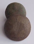 DWA GUZIKI WOJSKOWE Z ARMATKAMI NR 7 - XIX WIEKU