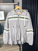 Damska kurtka Cocomore narzutka z falbanami 40 L 42 44 oversize