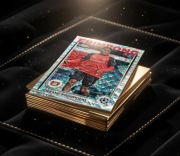 Karty Topps Chrome zestaw 17 kart prezent dla kibica piłki nożnej kolekcjon