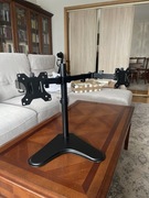 Neomounts Stojak biurkowy na 2 monitory