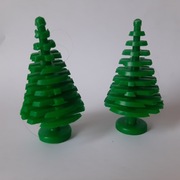 Lego 3471 Old Green Plant Tree Pine Large 4 x 4 x 6 2/3 