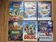 Zestaw 6 Płyt DVD z bajkami 