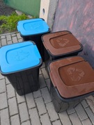 Kosz kosze na śmieci do segregacji odpadów 50l 