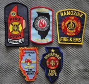 Zestaw 5 naszywka Straż  Pożarna  USA Bardzo rzadkie