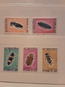 Laos 1968  Mi  235--9  owady   piękna pozycja 