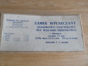 Zamek wpuszczany z PRL - u