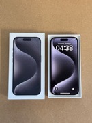 Iphone 15 Pro Czarny Tytan 128 GB – stan bardzo dobry