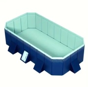 Basen Ogrodowy 305x183x56 cm Duży Rodzinny Prostokątny PVC