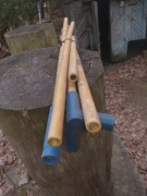 Drewniany stelaż namiot ogrodowy harcerski/wojskowy PRL. Paliki parawanu