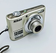 Aparat cyfrowy Nikon Coolpix L21 srebrny/szampański - idealny stan