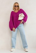 STYLOWY SWETEREK DAMSKI OVERSIZE  NOWOŚĆ SPLOTY